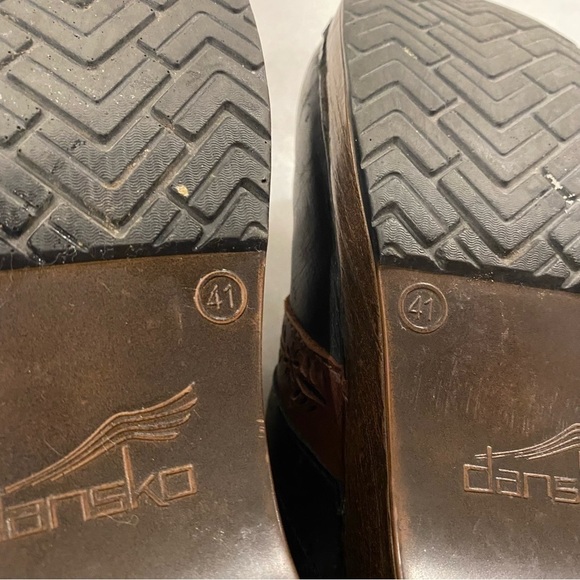 Dansko Penny Full Grain Women's 41 / 10.5 M Clogs Black Brown Professional Nurse - Picture 8 of 8